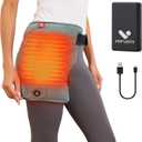 Hip Heating Pad, Portable Cordless Heated Hip Brace Support with 10000mAh Battery and 3 Heat Settings, Heat Pads for Hip, Leg and Thigh for Women Men