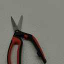 LIVINGO 10" Spring Action Fabric Scissors, Professional Sewing Scissors for Tailor Dressmaker, Spring Loaded Heavy Duty Shears for Fabric Crafting with Comfort Handle, All Purpose (Red/Black) (Black/Red)