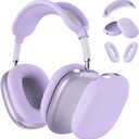 Silicone Case Cover for AirPods Max Headphones, Ear Pad Case Cover/Ear Cups Cover/Headband Cover for AirPods Max 2/1 (2026/2024/2020)(USB-C/Lightning), Accessories for Apple AirPod Max 2, Pastel Lilac