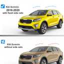 FengYu Lockable Roof Rack Cross Bars 300lb Compatible with KIA Sorento 2016 2017 2018 2019 2020 with Flush Side Rails, Heavy Duty Aluminum Roof Rails Crossbars Cargo Bars Black Carrier Luggage