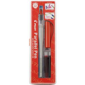 PILOT Parallel Calligraphy Pen Set, 1.5mm Nib with Black and Red Ink Cartridges (90050)