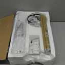 BoostArea Floor Lamp for Living Room with 3 Color Temperatures Bulb, Modern Floor Lamps, Classic Tall Lamp for Office, Standing Lamps for Bedroom, Kids Room, Study(9W LED Bulb, White Linen Shade)