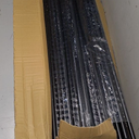 CKE Paquete de 100 balaustres redondos de aluminio de 36 pulgadas, husillos negros huecos de 3/4 pulgadas de dimetro para kits de barandillas de terraza/escalera con tornillos y conectores para