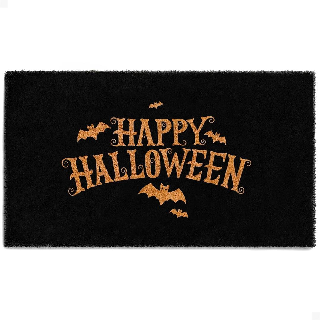 THEODORE MAGNUS Halloween Door Mat - Welcome Mat for Front Door with Non-Slip Backing - Durable Doormat - Perfect for Outside Entrance Matt - Outdoor/Indoor - Festive Fright - 17" x 30"