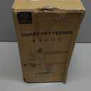 PAPIFEED Automatic Cat Feeder 6L 2.4G WiFi Smart Pet Feeder with Camera & Two-Way Audio, Adjustable Angle, Easy to Clean Detachable Feeding Schedule 1-10 Meals Per Day for Cats & Small Dogs - Black