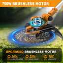 Weed Wacker Cordless for Dewalt 20V Battery, Weed Eater Battery Powered with 6 Types of Blades, Brushless Electric Weed Wacker, Brush Cutter for Lawn, Yard and Bush Trimming (No Battery)