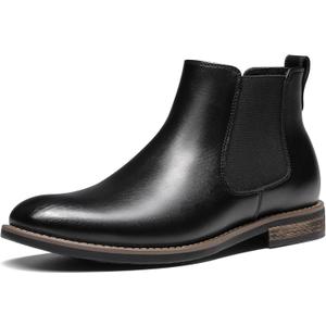 Bruno Marc Men's Suede Leather Chelsea Ankle Boots (8.5, 1-black)