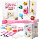Air Dry Clay Kit for Kids - Fridge Magnets Making, 6 Boxes Modeling Clay with Sculpting Tools Tutorials, Ultra Light & Soft, Non-Toxic & Safe, DIY Arts and Crafts, Make Your Own Refrigerator Magnet