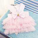 Pet's Cute Halter Bowknot Tutu Dresses Female Dog Clothes Girl Dogs Yorkie Costumes Harness, Assorted
