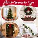 24 Pcs Velvet Christmas Balls Bulk Shatterproof Plastic Christmas Tree Decorations for Decorative Hanging Baubles (24, CoffeeWhiteHaze BlueBeigeBlackish GreenKhaki, 3.15Inch)