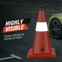 RoadHero Orange Traffic Safety Cones 18 Inch for Parking, 6 Pack (Orange)