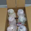 ColoVie Martini Glasses Set of 6 - Cocktail Glasses - 8oz Stemless Margarita, Bar, Dessert Glass - Colored Liquor Drinking Glassware - Cosmo, Manhattan, Espresso Martini - Cocktail Party Gift for Her