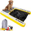 SOLSTICE Inflatable Pup Plank, Dog Water Ramp for Boats and Docks, XL Camo, 200 lb Capacity - Floating Platform for Pets for Lake, River, Beach & Swimming Pool, Includes Pump, Patent-Protected Design