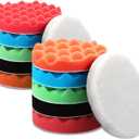 BBTO 12 Pieces Buffing Polishing Pads 6 Inch Compound Buffing Sponge Pads Cutting Polishing Kit for Car Buffer Compounding and Waxing