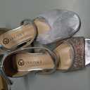 Vonair Girls Sandals Open Toe Heels Dress Shoes for Girls Wedding Party Shoes (Silver, 4)