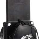 Valterra T50 3" Hub x 3" Bay with Cap Valve Assembly,Black
