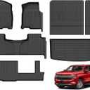 Wailtnb-All Weather Floor Mats & Cargo Liner for 2026 2025-2021 Chevrolet Tahoe & GMC Yukon (8 Seater) (Not fit XL) Custom Fit Tahoe Durable Easy to Clean fit for Tahoe Accessories for Tahoe