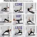 Pilates Board, Foldable Pilates Reformer Set for Home Workout with Timer, 6-in-1 Multifunctional Portable Reformer Pilates Machine at Home Pilates Equipment for Fitness, Exercise, Abs, Core Training