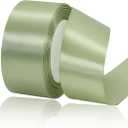 3 x Sage Green Ribbon, 1 Inch x 25 Yards Satin Fabric Ribbon for Christmas Decorations, Flower Bouquets, Gift Wrapping, Hair Bows, DIY Crafts, Wedding Invitations Ribbon and Baby Shower Parties