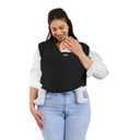 Moby Basics Baby Wrap Carrier for Newborns to Toddlers (8-33lbs), Infant Sling Carrier, Lightweight & Hands Free Design, Adjustable for All Body Types (Black)