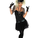 fun shack 80s Pop Star Costumes for Women, Vintage Pop Star Outfit, 80s Halloween Party Costume for Women XL 