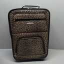 Rockland Fashion Softside Upright Luggage Set, Leopard, 2-Piece (14/19) (2-Piece Set (14/19))