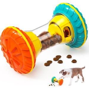BoYoYo Interactive Dog Toys, Dog Puzzle Toys for Smart, Dog Enrichment Toy to Keep Them Busy, Treat Dispensing Toy Slow Puzzles Feeder, Yellow