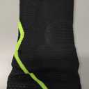 Elbow Brace Support with Gel Pads Breathable Elbow Compression Sleeve for Men & Women 4D Knit Elbow Sleeve for Golfer's, Tennis Elbow, Tendonitis, Reduce Joint Pain During Any Activity(Black, Large)