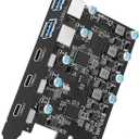 USB PCIE Card 5-Port (3X USB C,2X Type A) PCI Express Expansion Card Desktop PC Internal hub for Windows 10/8/7 and MAC OS 10.8.2 Above