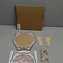 135-Piece Colored Cat Shaped Wooden Jigsaw Puzzle, Cats Shaped Wooden Puzzle, Unique Animal Shape Wood Puzzle, Creative Gifts for Cats Lovers, Home Decor,Valentine's Day Gift (#A)