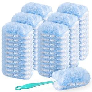 60 Count 360 Dusters Refills Compatible with Swiffer Duster with 2 Upgrade Hands
