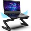 WorkEZ Adjustable Laptop Stand for Desk, Adjustable Height Laptop Stand, Ergonomic Foldable Portable PC Holder, Computer Riser, Home Office Supplies