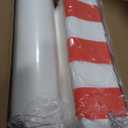 Crestlive Outdoor Chaise Lounge Cushions, 3 Years Fade Resistant Water Resistant Lounge Chair Cushion, 72''L x 21''W, Set of 2, Red Cabana Stripe