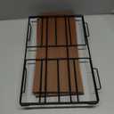 ShellKingdom Desk Shelf Organizer, 2 Tier Desktop Shelves, Adjustable Bookshelf Storage Rack and Office Cubicle Decor for Tabletop, School, Office, Dorm Organization (Black Frame + Wood Board)