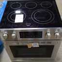 Kenmore Front Control Electric Range Oven with 5 Cooktop Elements with 7 Cooking Power Options, True Convection, Steam and Self Clean, Freestanding Oven, 4.8 cu. ft. Capacity Stainless Steel