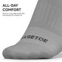 No Show Socks Women, 8 Pairs Low Cut Ankle Anti-slid Athletic Casual Invisible Liner Running Socks (Gray, S)