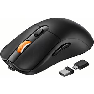 ProtoArc Bluetooth Wireless Mouse for MacBook Pro/Air, USB C Mouse, EM15 Rechargeable Compact Portable for Laptop, iPad, Tablet, Chromebook-Black