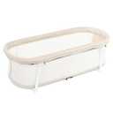 Baby Delight Snuggle Nest Bassinet, Organic Oat | Portable Baby Bed, For Infants 0 – 5 Months, Mesh Walls for Air Flow & Visibility, Removable Pad & Sheet Included