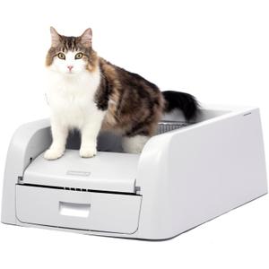 PetSafe ScoopFree Clumping Automatic Litter Box for Clumping Litter, Self Cleaning Cat Litter Box for Single or Multiple Cats, Effective Odor Control, Easy Maintenance (1 unit (Pack of 1), Gray)