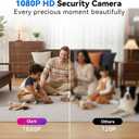 1080P HD Wireless Camera Smoke Detector for Home Security with App Control & Motion Detection,WiFi Indoor Security Camera with Night Vision & Loop Recording for Office,Garage,Shop,Pet