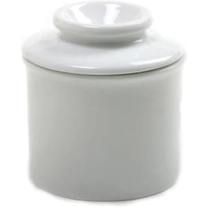 Norpro Porcelain Butter Keeper, White, 1 LB