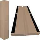 Wall Corner Guards & Edge Protectors, Heavy Duty Wall Corner Protective Safety Padding, All-Weather 2 Sides Corner Pad for Gyms, Basketball Court, Playrooms, Schools, Garages, Black 