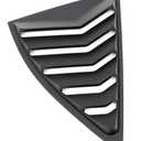 SCITOO 1 PC Racing Rear Quarter Window Louvers Compatible for 2010-2015 for Chevrolet Camaro Rear Window Louvers Matte Black (PP) Plastic Window Louver