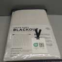 100% Blackout Shield Linen Blackout Curtains for Bedroom 84 Inches Long, Back Tab/Rod Pocket Living Room Drapes, Thermal Insulated Blackout Curtains 2 Panels Set, 50" W x 84" L, Cream