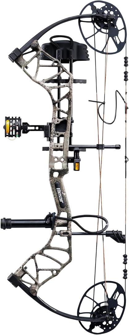 Bear Legit Maxx Ready to Hunt Compound Archery Bow, 70lb. Draw Weight, Right Hand, True Timber Strata/Black