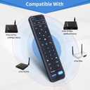 V2 Pro Replacement Voice Remote Control Compatible for vSeeBox V1 / V2 / Elite/Max, Replacement for OctaStream Elite Max Latest Technology Android TV Box 2023