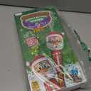 ArtCreativity Light Up Christmas Bubble Wands for Kids (2 Pack), Xmas Gifts for Grandkids, 14" Illuminating Bubble Blower with Thrilling LED & Sound, Goodie Bag Stocking Stuffers for Ages 3+