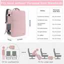 Taygeer Travel Backpack for Women, Carry On Backpack with USB Charging Port & Shoe Pouch, TSA 15.6inch Laptop Mochila Flight Approved, Nurse Bag Casual Daypack for Weekender Business Hiking, Pink (Large, Amourpink)
