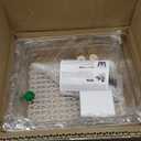 Bird Bath Tub with USB Pump, Automatic Bird Shower with Adjustable Water Flow, Transparent Acrylic Basin & Mesh Perch for Parakeets, Cockatiels, Conures, Budgies, African Greys, Amazons