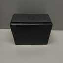 Mind Reader Compact Straw Dispenser or Pencil Dispenser, Countertop Organizer, Plastic, Black